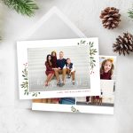 Happy Holidays Card Template – Christmas Card Template – Floral Christmas Card Template – Photo With Free Christmas Card Templates For Photographers