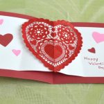 Heart Pop Up Valentine'S Day Card Craft Intended For Pop Out Heart Card Template