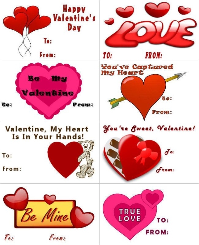 Hearts Printable Valentines – About Family Crafts Regarding Valentine Card Template For Kids