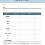 High School Report Card Template | Visme With Regard To Result Card Template