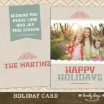 Holiday Photo Card Template For Photographers | Etsy With Holiday Card Templates For Photographers