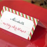 Holiday Place Card Diy Printable Within Table Name Cards Template Free