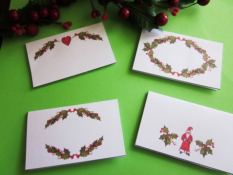 Homespun With Love: Christmas Place Cards for Christmas Table Place Cards Template