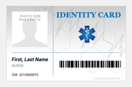 Hospital Id Card Template With Id Badge Template Word