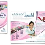 House Cleaning & Maid Services Brochure Template Design Throughout Ironing Service Flyer Template