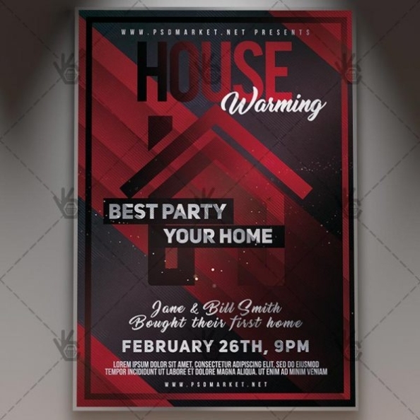 House Warming Party - Community Flyer Psd Template | Psdmarket With Regard To Community Event Flyer Template
