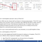 How To Add Templates And Insert Videos In Microsoft Word Within How To Insert Template In Word