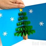 How To Make A 3D Christmas Card Pop Up Diy – Red Ted Art With Regard To 3D Christmas Tree Card Template