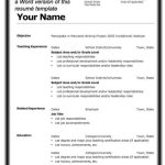 How To Make A Resume Template On Word / 25 Resume Templates For Microsoft Word Free Download Inside How To Get A Resume Template On Word