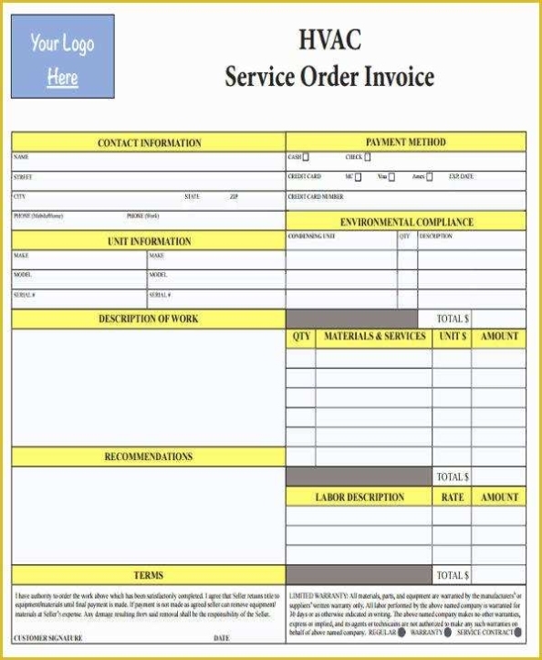 Hvac Service Invoice Template Free Of 6532 3 Hvac Invoices Service Orders | Heritagechristiancollege With Regard To Hvac Invoices Templates