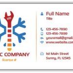 Hvacr Technician Business Cards: Custom Printed Hvac Business Card : Printit4Less For Hvac Business Card Template