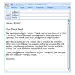 Interview Confirmation Email Template For Business Email Template Pdf