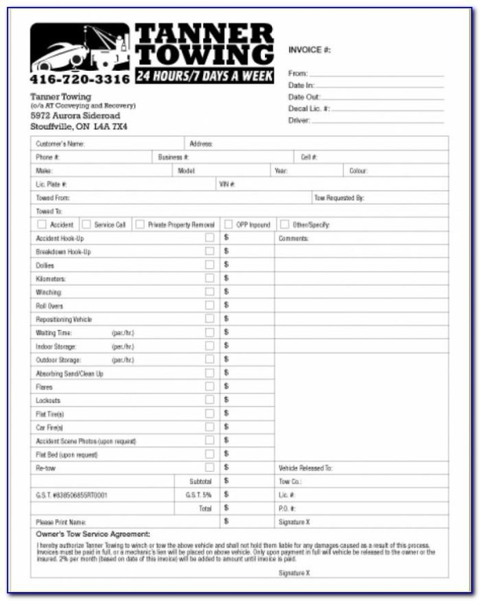Intuit Service Invoice Template – Template : Resume Examples #Eakwpdzgdg Regarding Towing Service Invoice Template