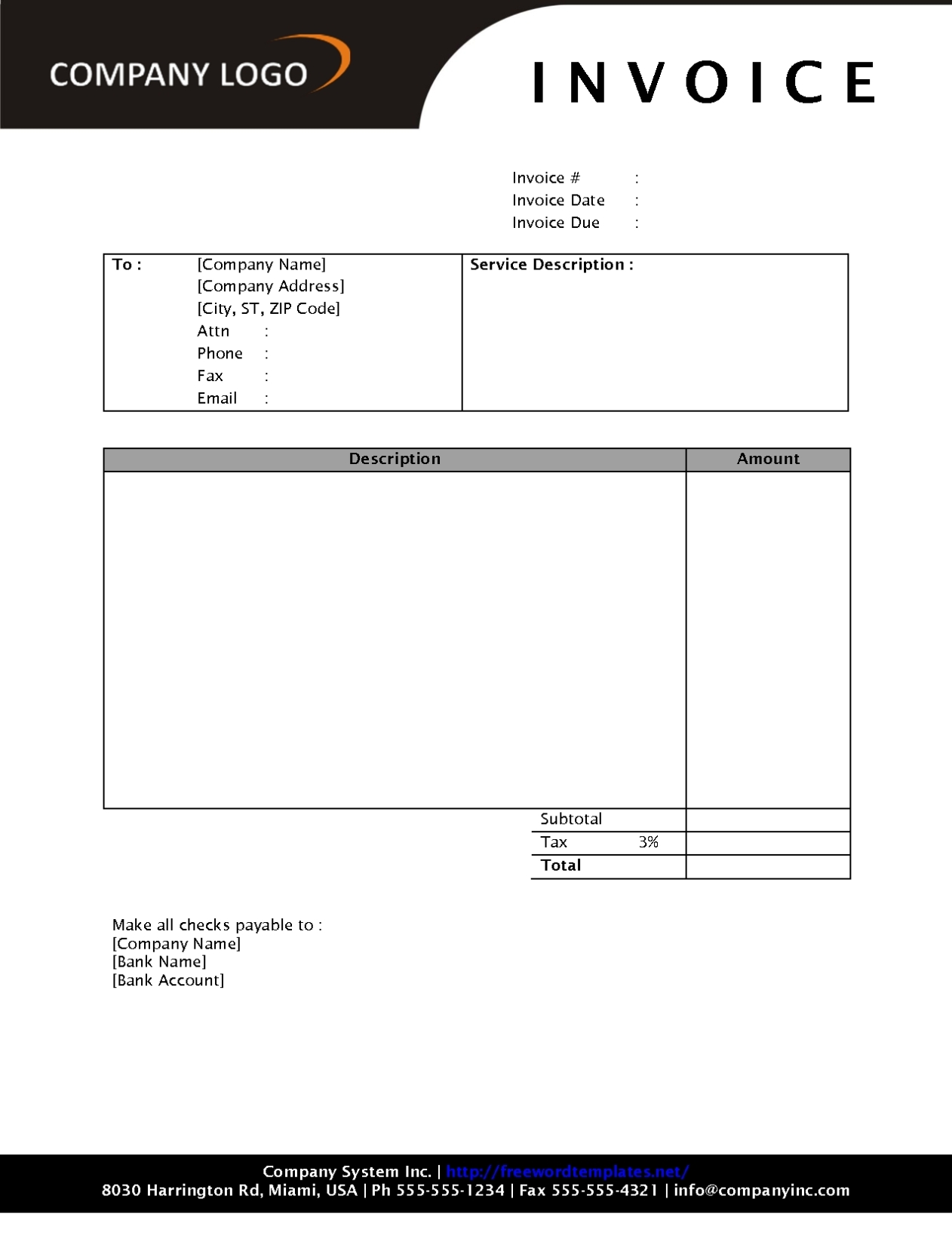 Invoice Download Free * Invoice Template Ideas Inside Free Sample Invoice Template Word
