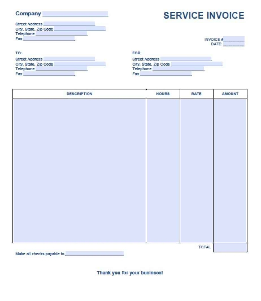 Invoice For A Service Rendered * Invoice Template Ideas Inside Template Of Invoice For Services Rendered