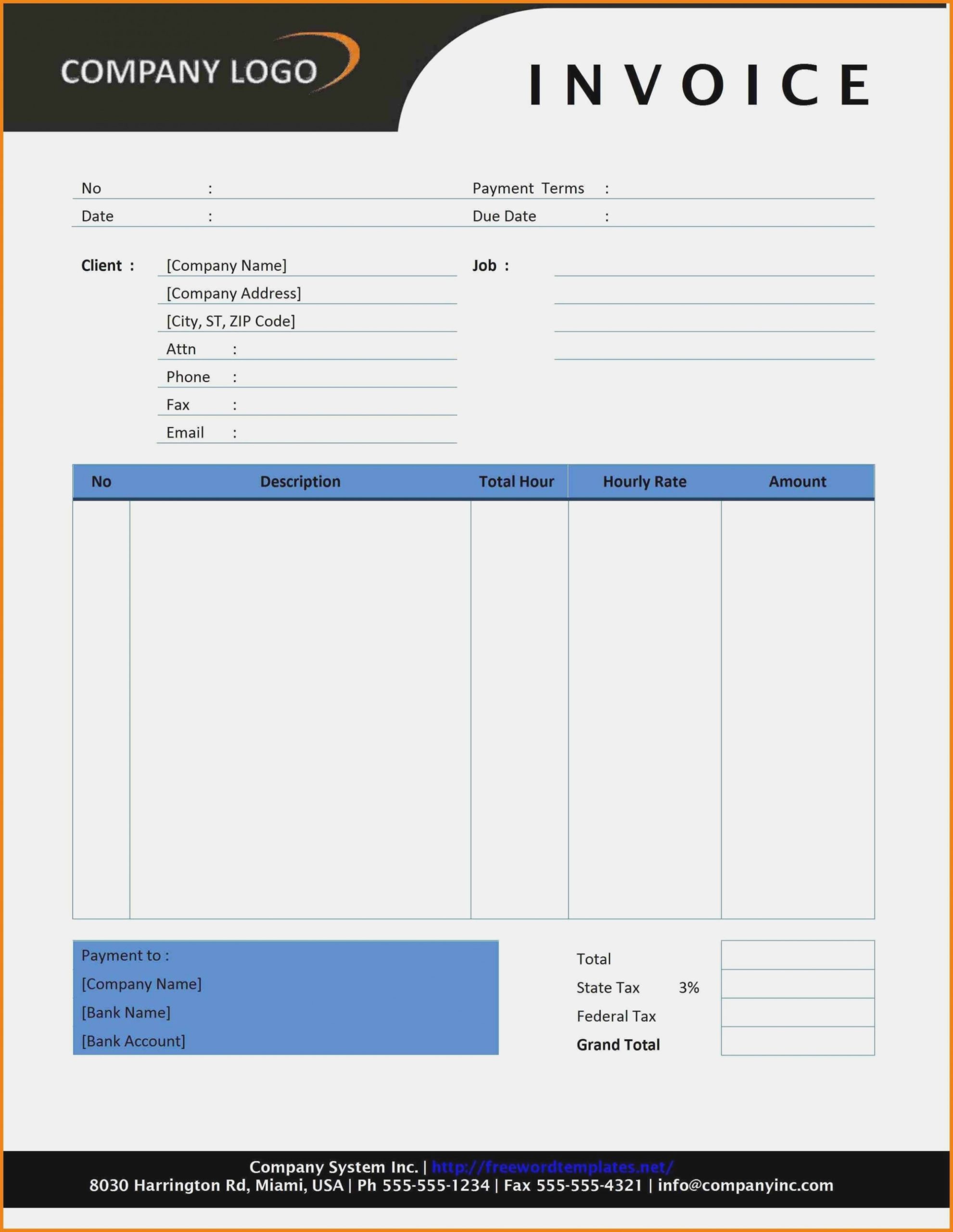 Invoice Template Google Docs — Db-Excel with Invoice Template Google Doc