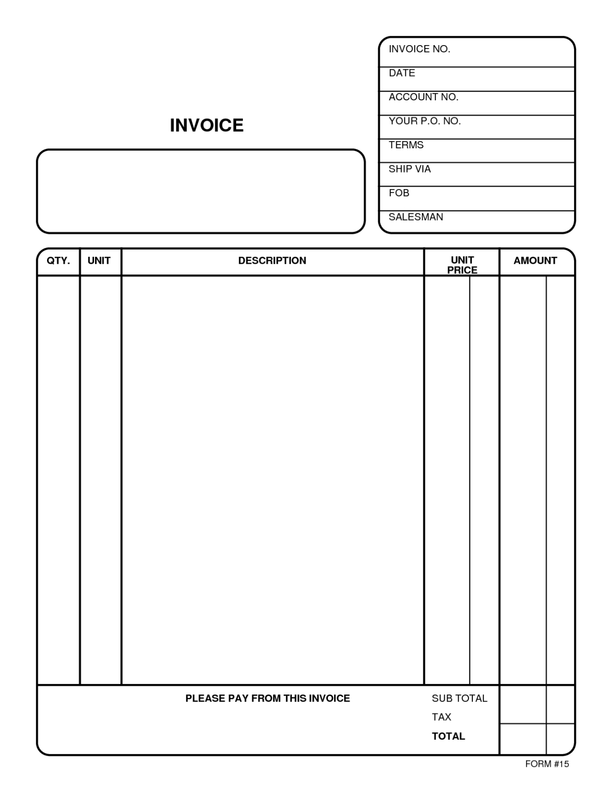 Invoice Template Open Office — Db Excel In Invoice Template For Openoffice Free