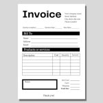 Invoice Template Printable Invoice Business Invoice – Etsy Singapore In Singapore Invoice Template