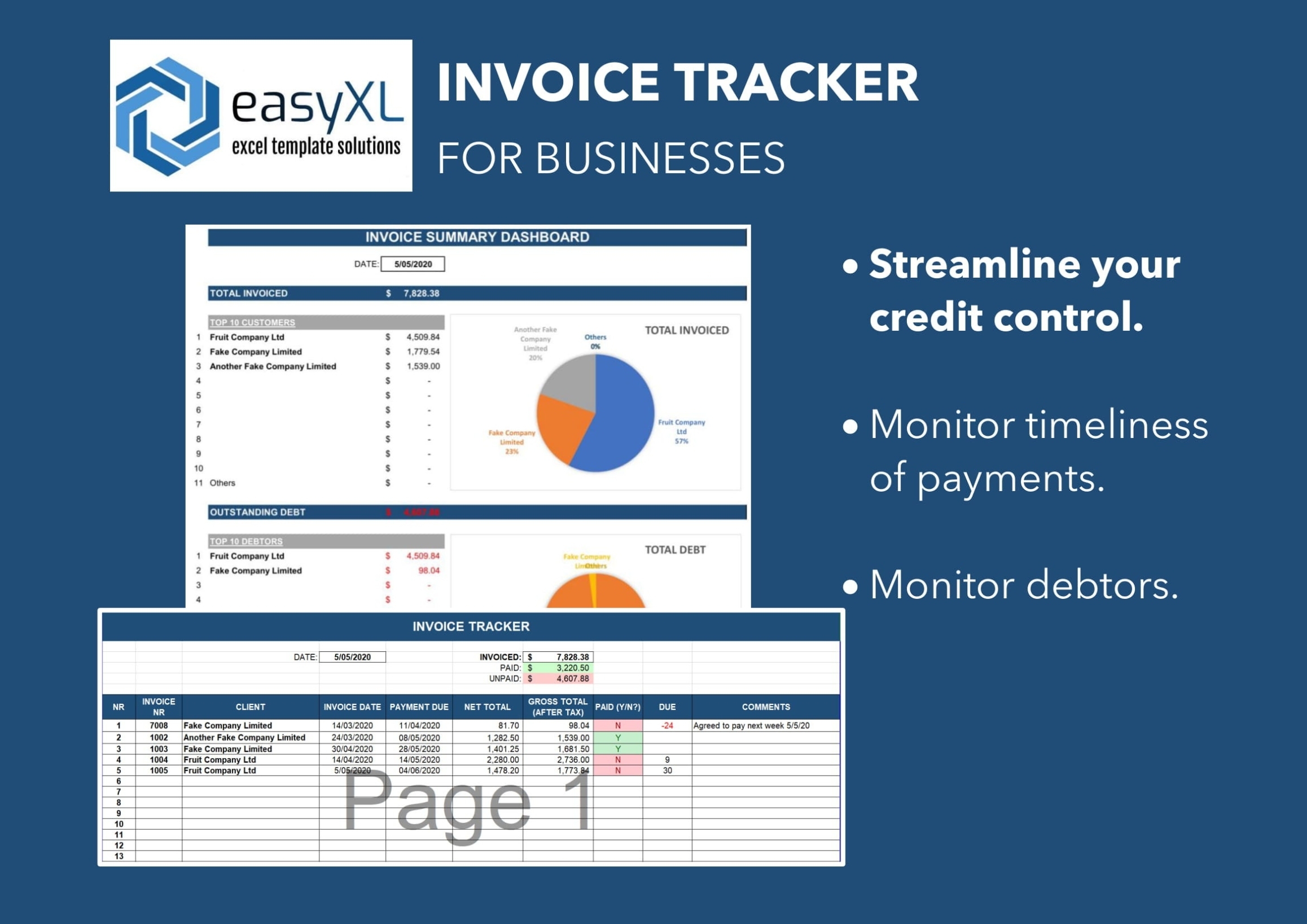 Invoice Tracker Template Excel Spreadsheet / Invoice Schedule – Etsy Australia Regarding Invoice Tracking Spreadsheet Template
