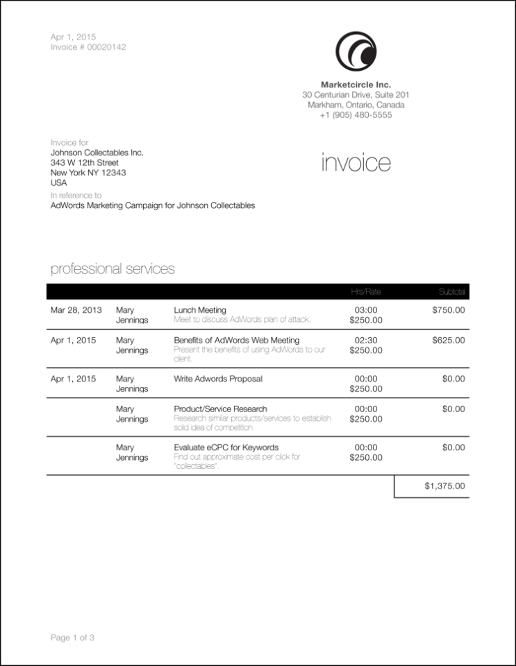 Invoicing On Your Mac, Iphone & Ipad – Marketcircle Intended For Ipad Invoice Template