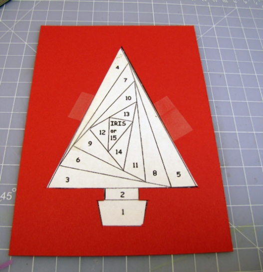 Iris Paper Folding Christmas Tree Card • Vicki O'Dell Inside Iris Folding Christmas Cards Templates