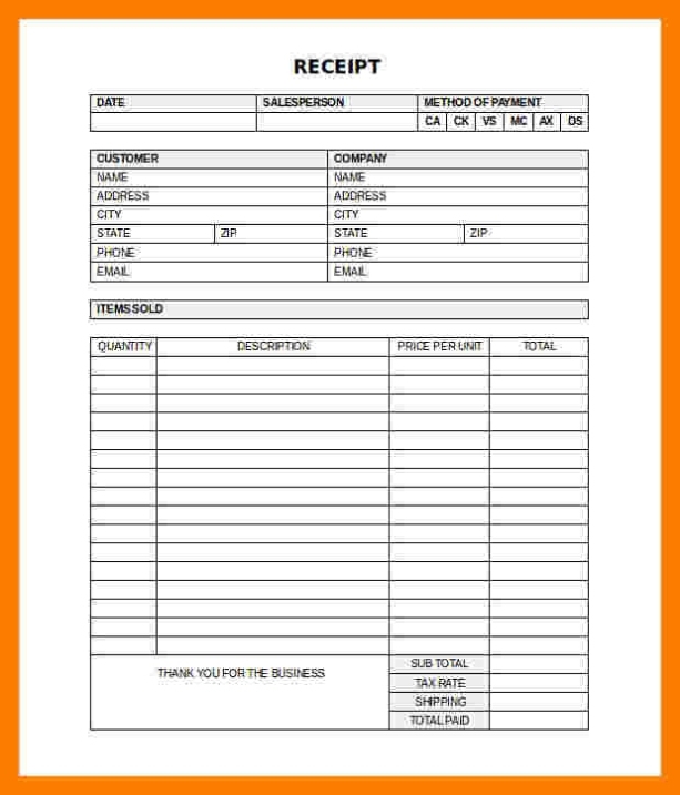 Itemized Invoice Template For Itemized Invoice Template