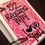 Items Similar To 52 Reasons Why I Love You Cards. On Etsy With 52 Things I Love About You Cards Template