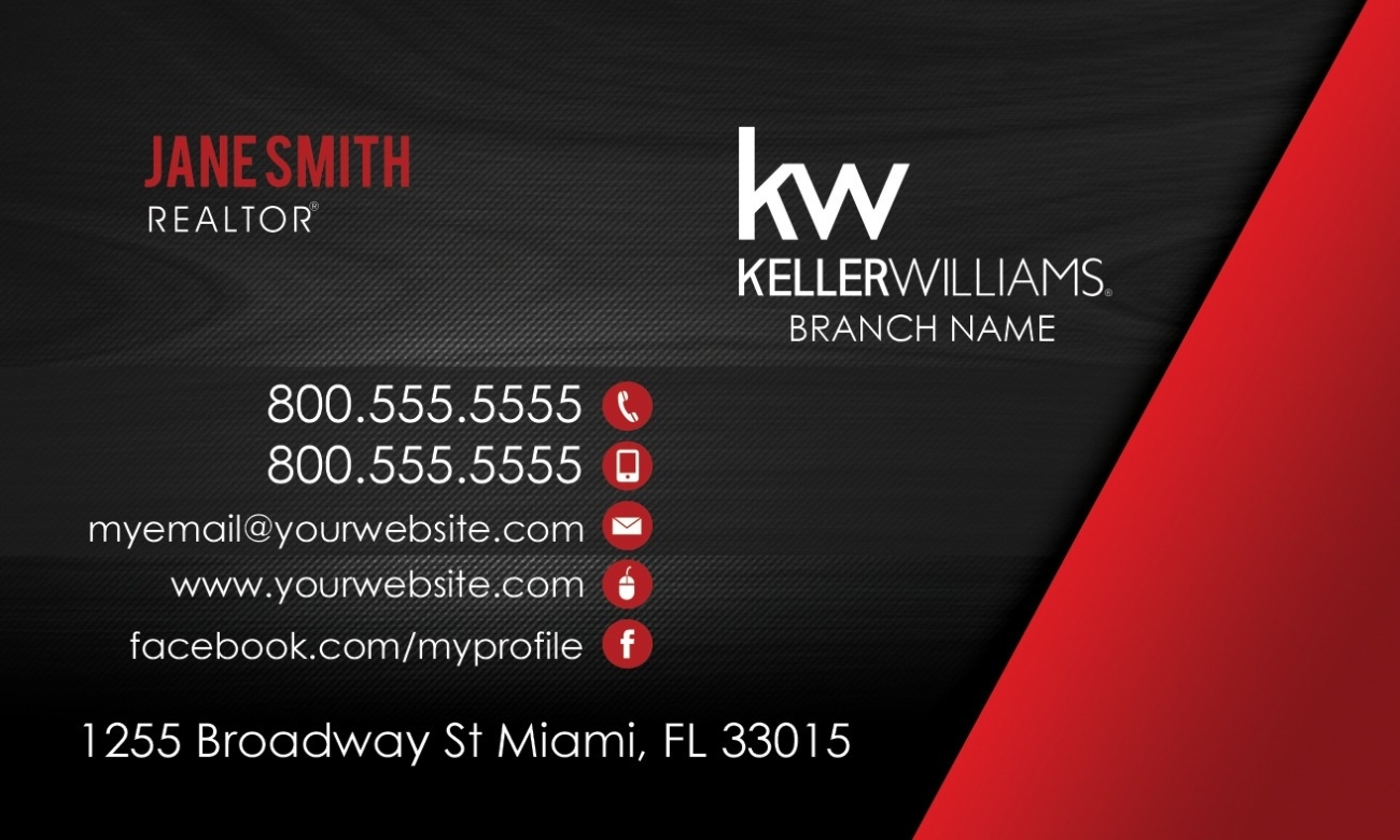Keller Williams Business Cards Kew 1 Agents, Design Business Cards Online. Custom Designs, Full For Keller Williams Business Card Templates