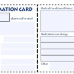 Kids Life Pretend: Emergency Medical Card With Med Cards Template