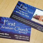 Leslie Earnest Studios: First Christian Church Business Cards intended for Christian Business Cards Templates Free