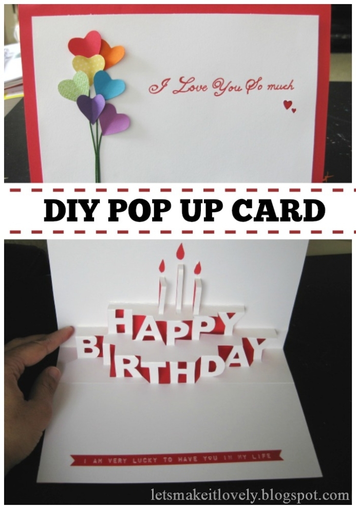 Let'S Make It Lovely: Happy Birthday Pop Up Card With Free Printable Pop Up Card Templates