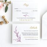 Lilac Wedding Table Place Card Template, Lilac Flat And Folded Name Place Cards. 2 Sizes. Corjl Within Fold Over Place Card Template