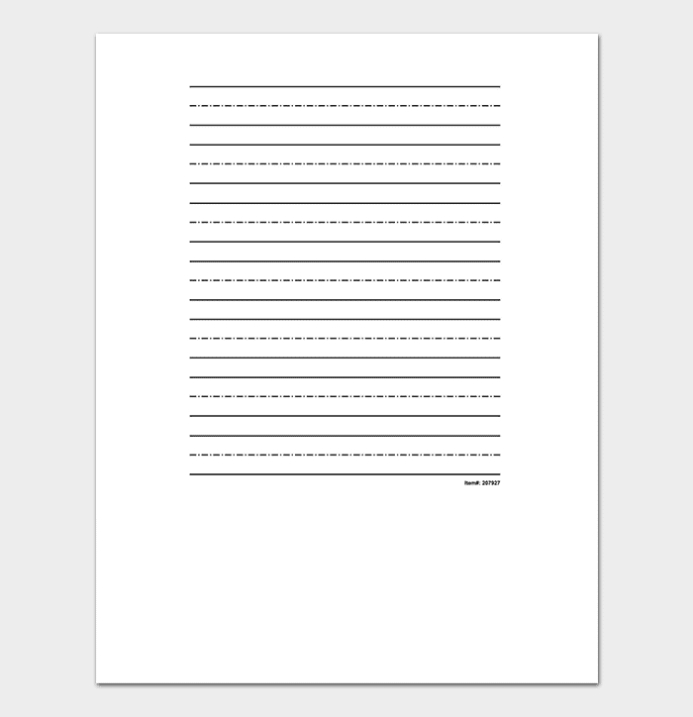 Lined Paper Template | 38+ Free Lined Papers In Word, Pdf Throughout Ruled Paper Template Word