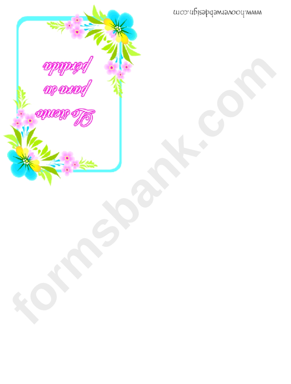 Lo Siento Para Su Perdida Sorry For Your Loss Greeting Card Template Printable Pdf Download With Sorry Card Template