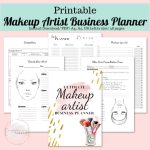 Makeup Artist Business Planner Printable Makeup Template | Etsy Pertaining To Etsy Business Plan Template