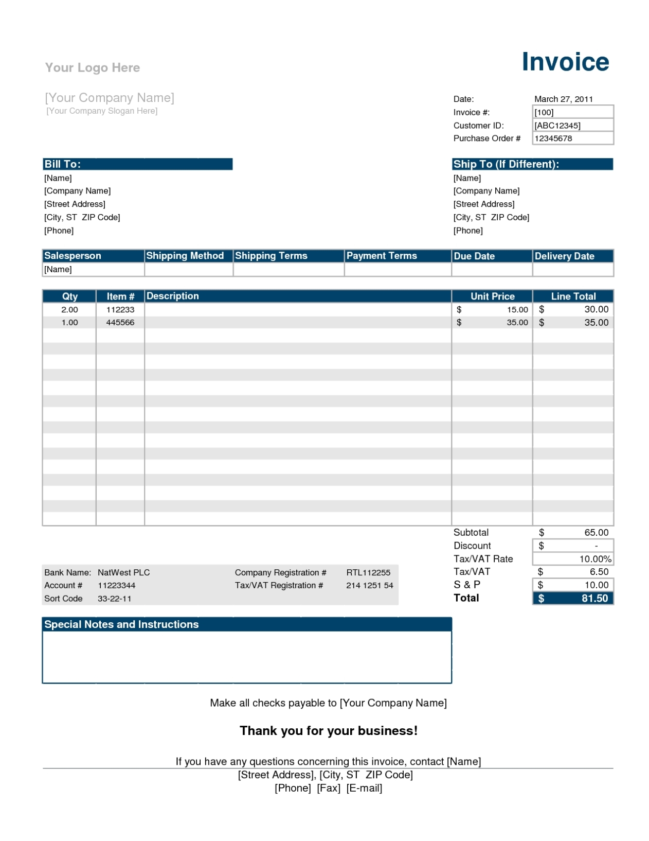 Malaysia Gst Tax Invoice Template Excel : Tax Invoice Format Malaysia : Simply Enter Few Points Inside Interest Invoice Template