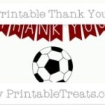 Maroon Dotted Pattern Soccer Thank You Card — Printable Treats Within Soccer Thank You Card Template