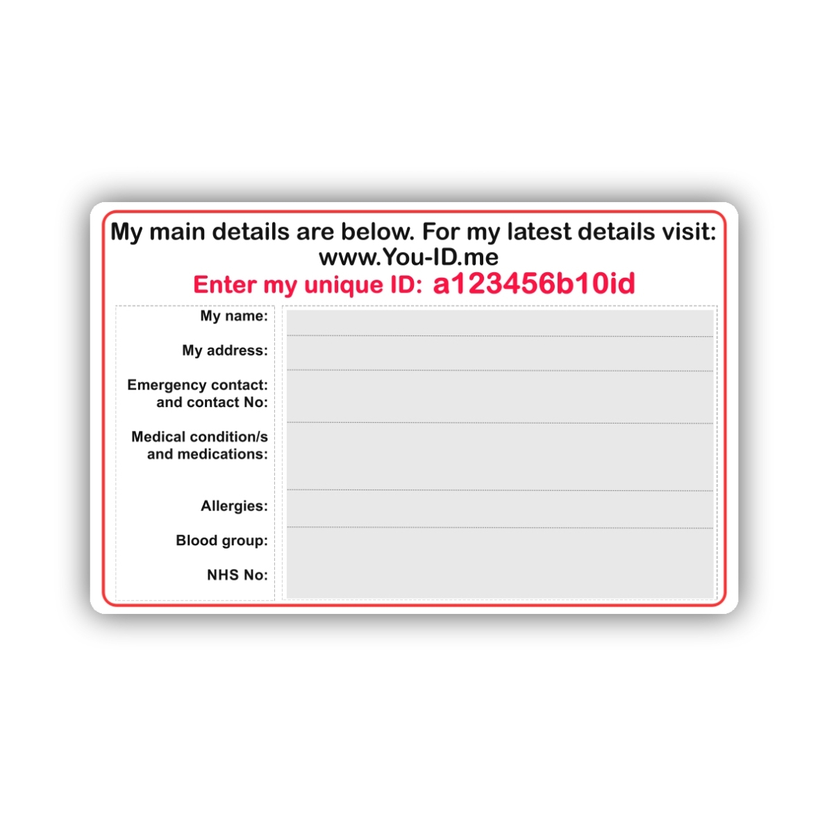 Medical Alert Wallet Card Template | Creative Professional Template Within In Case Of Emergency Card Template