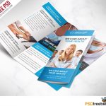 Medical Care And Hospital Trifold Brochure Template Free Psd | Psdfreebies With Free Health Flyer Templates