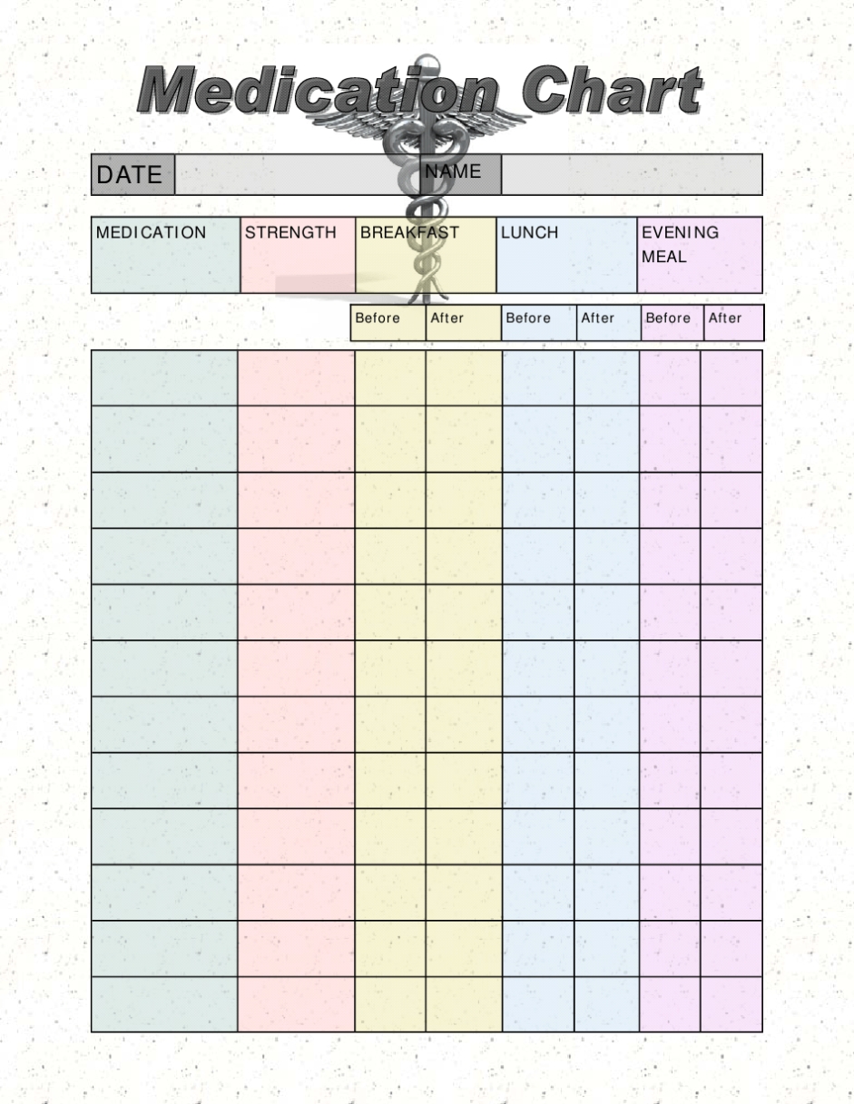 Medication Chart Template – Crown Medical Center Download Printable Pdf Regarding Medication Card Template