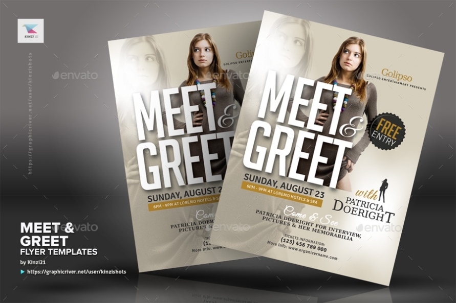 Meet & Greet Flyer Templates By Kinzishots | Graphicriver Inside Meet And Greet Flyer Template