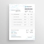 Minimal Vector Invoice Template Design - Download Free Vector Art, Stock Graphics &amp; Images pertaining to Invoice Template For Designers