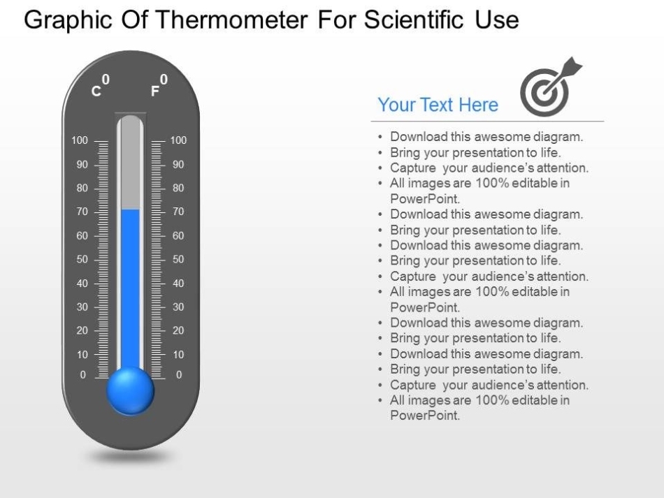 Mk Graphic Of Thermometer For Scientific Use Powerpoint Template | Ppt Images Gallery inside Powerpoint Thermometer Template