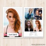 Modeling Comp Card Template Model Comp Card Fashion | Etsy In Comp Card Template Psd