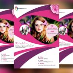 Modern Beauty Salon Flyer Design Free Template – Graphicsfamily With Salon Flyers Template Free