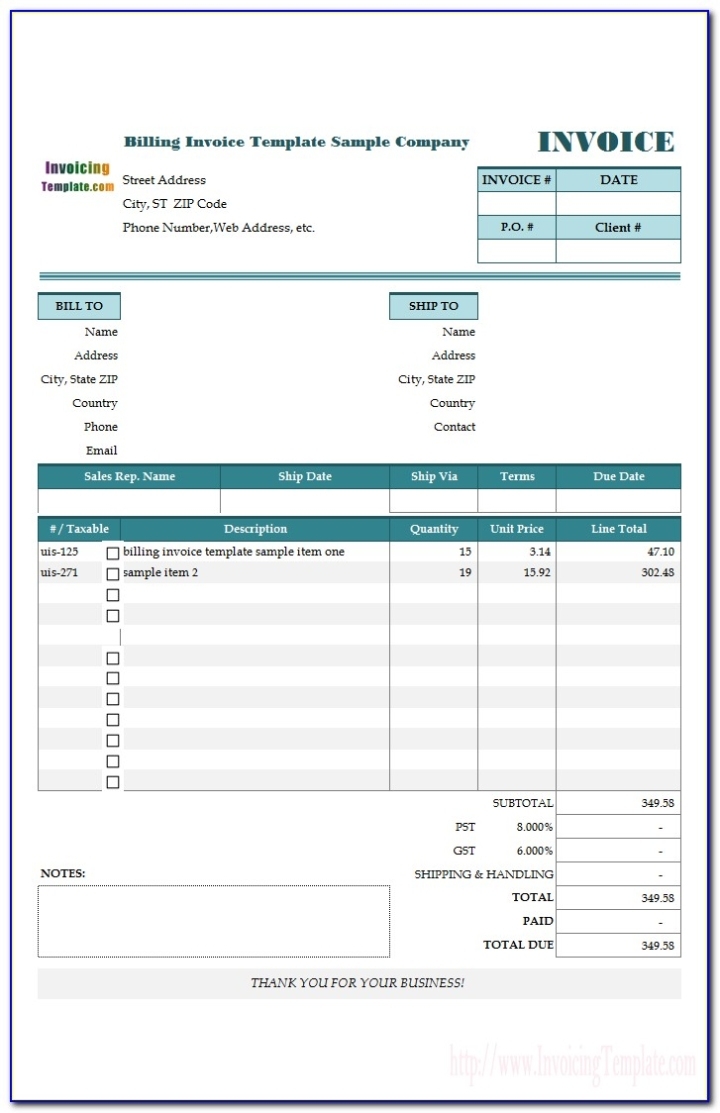 Multiple Invoice Templates Quickbooks Online Throughout Custom Quickbooks Invoice Templates