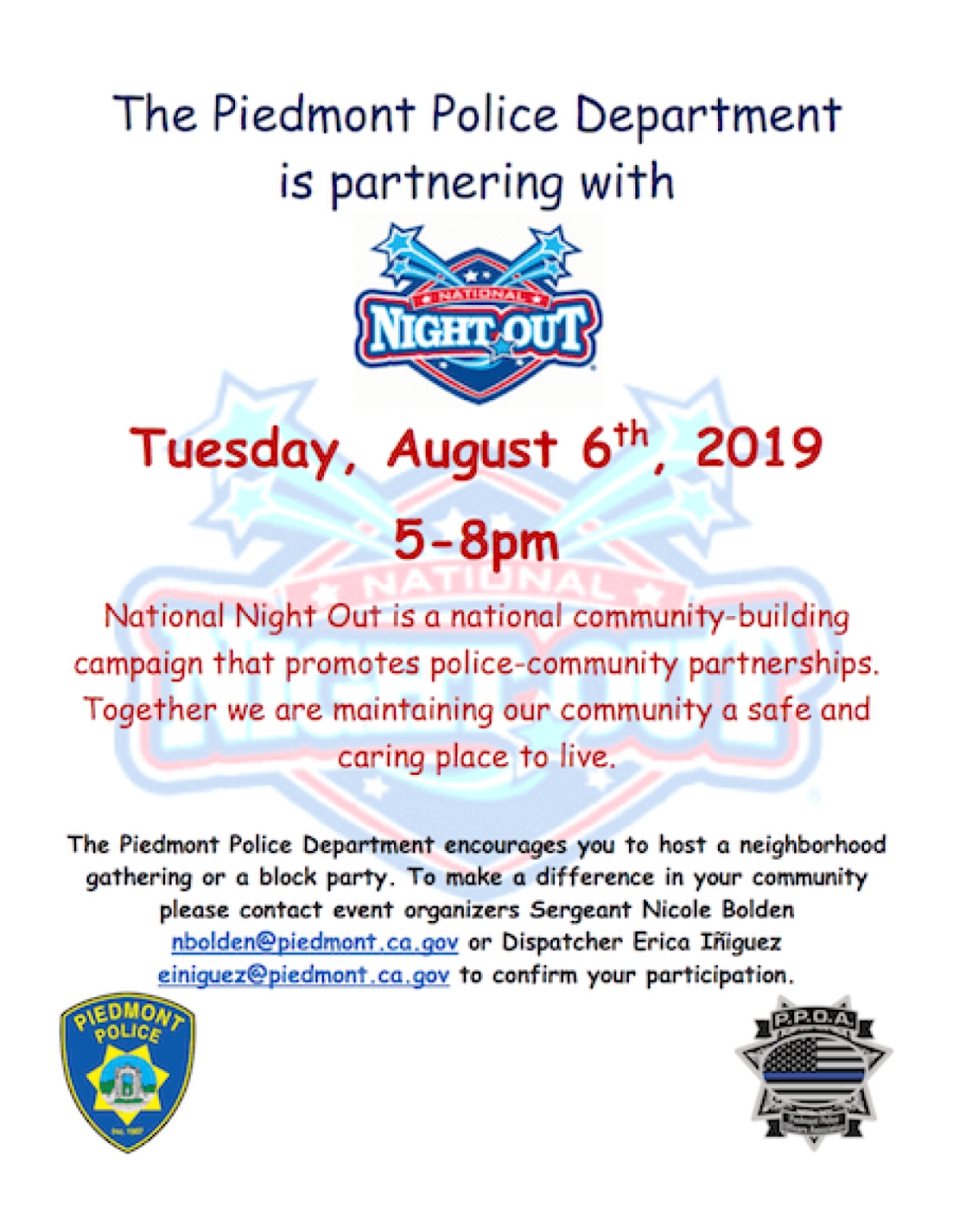 National Night Out Flyer Template With Regard To National Night Out Flyer Template