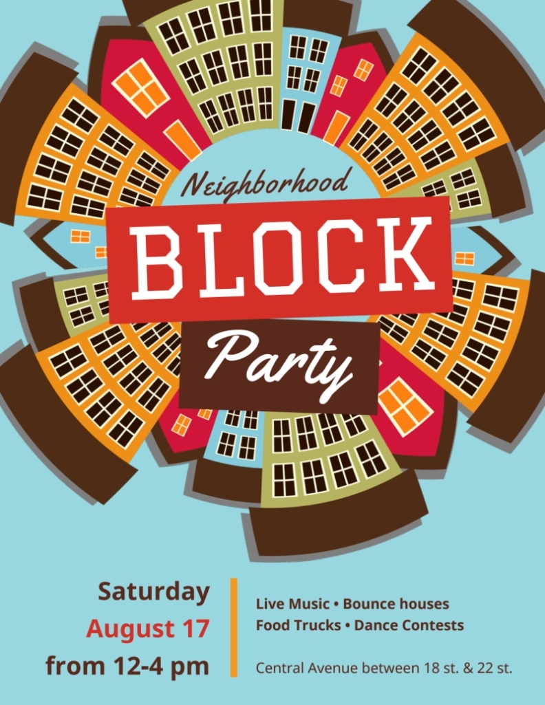 Neighborhood Block Party Flyer Template | Mycreativeshop With Block Party Template Flyers Free