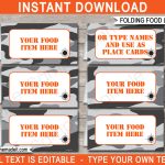 Nerf Party Food Labels | Place Cards | Printable Template Within Celebrate It Templates Place Cards