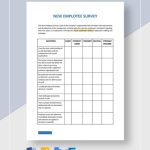 New Employee Survey Template - Word (Doc) | Google Docs | Apple (Mac) Pages | Template intended for Poll Template For Word